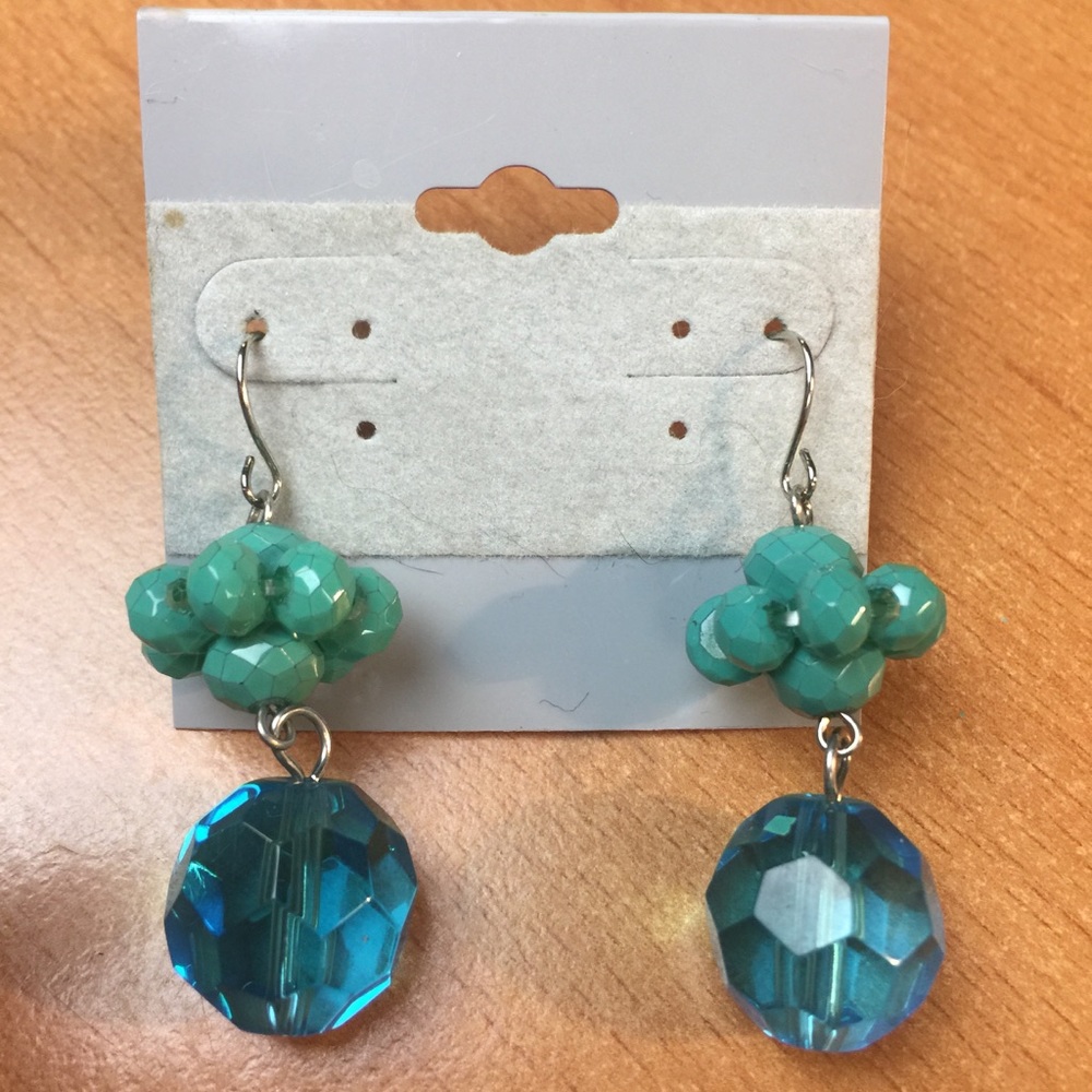 NWT Blue Dangle Earrings